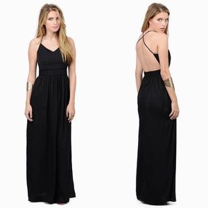 Tobi X Back Maxi Dress Black